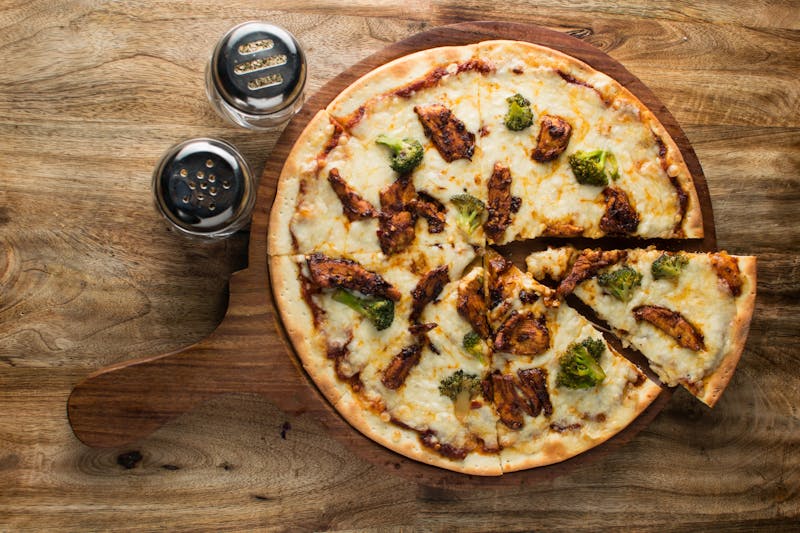 Pepperoni pizza with crispy edges